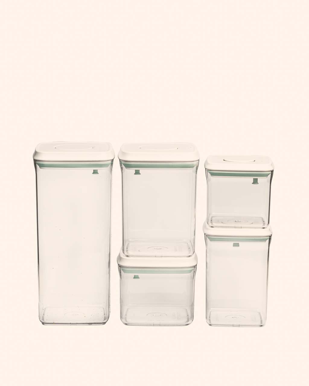 Förvaringsburk med klicklock 5-pack