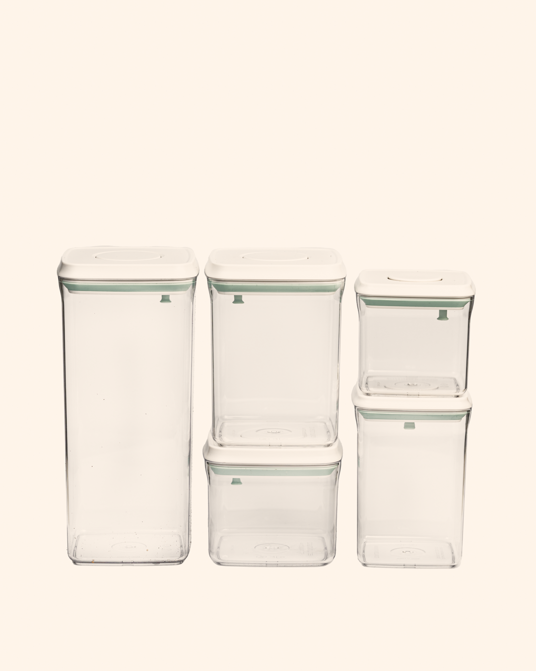 Förvaringsburk med klicklock 5-pack