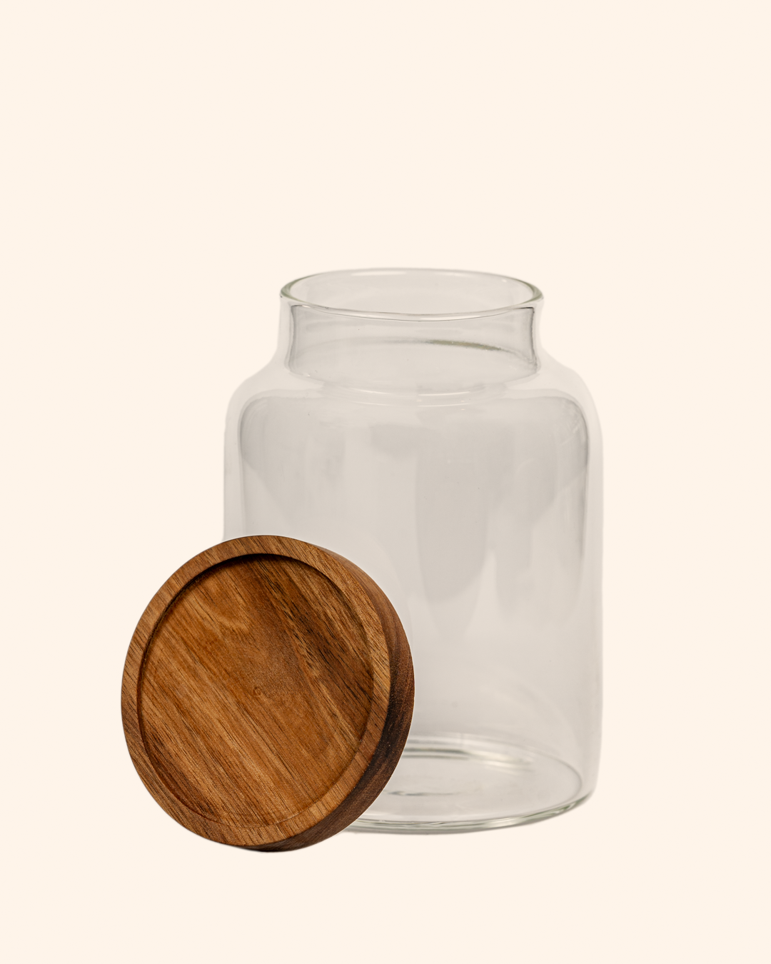 Glasburk med trälock 1.3 L