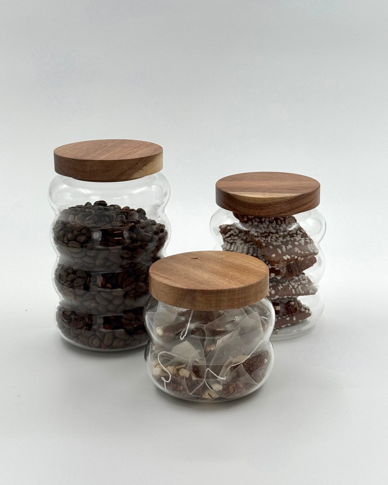 Bricard förvaringsburkar i glas 3-pack