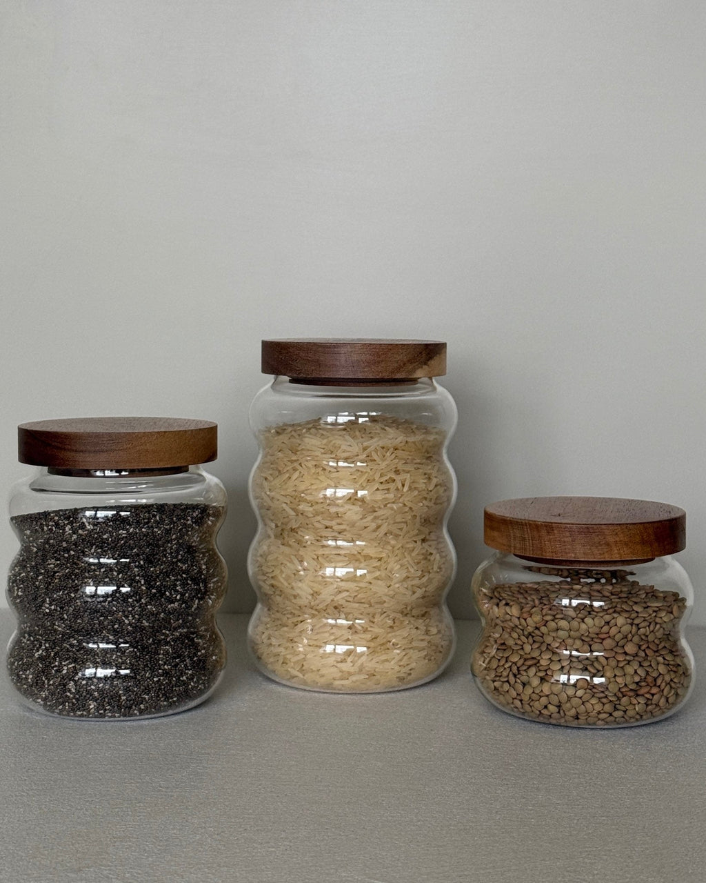 Bricard förvaringsburkar i glas 3-pack