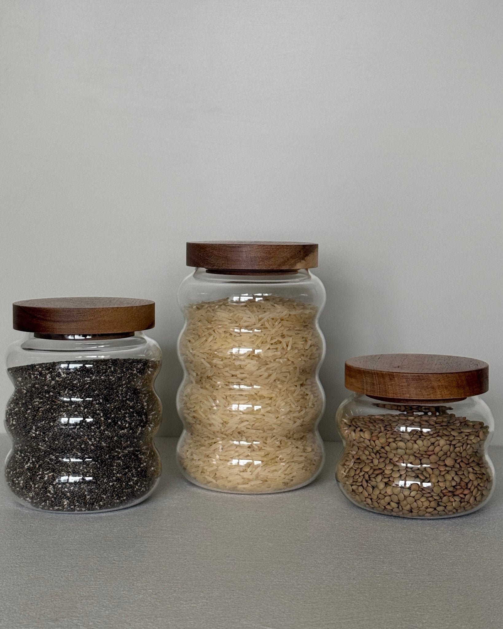 Bricard förvaringsburkar i glas 3-pack