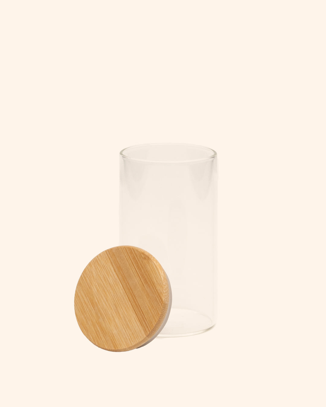 Förvaringsburk bambu set om 2