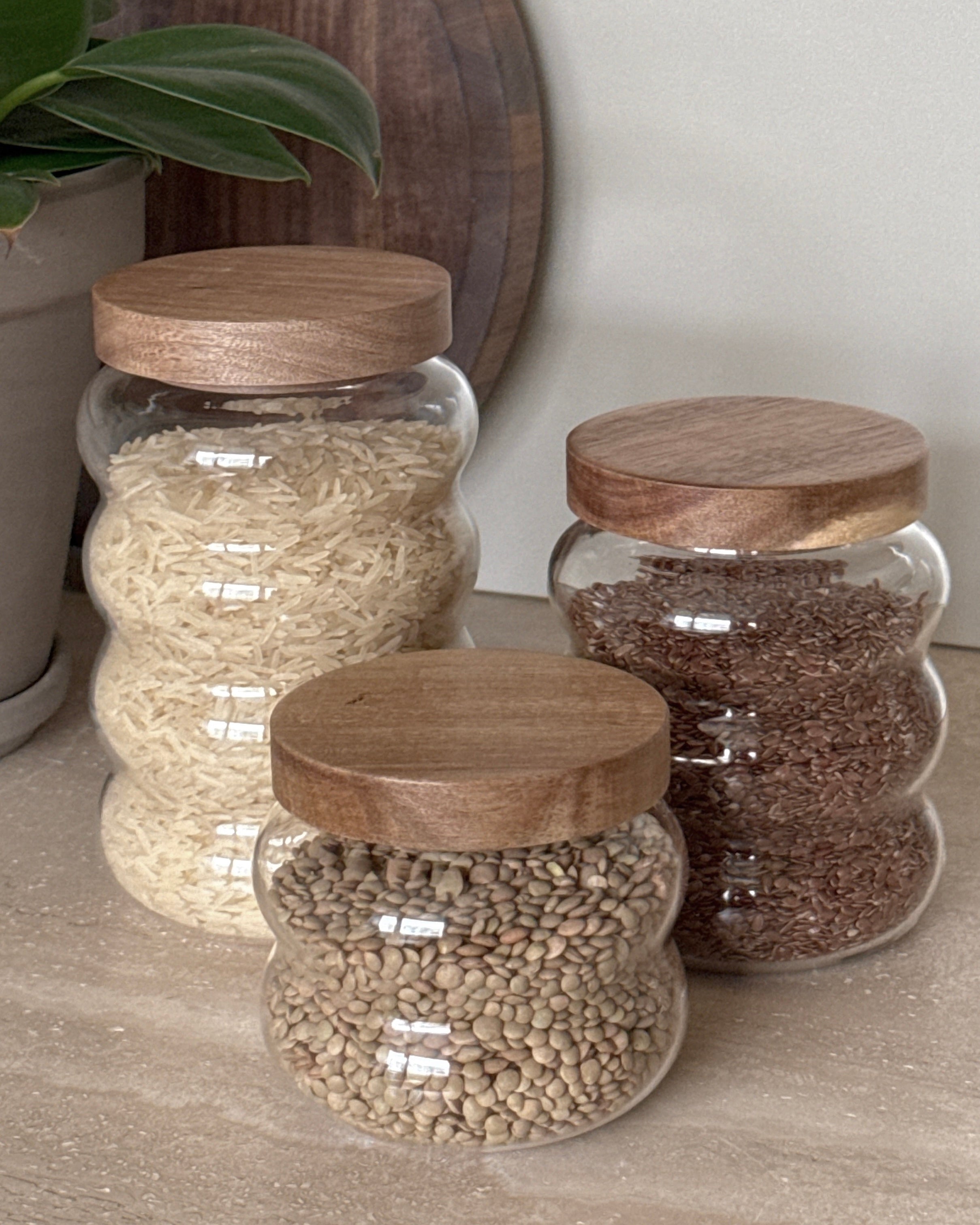 Bricard förvaringsburkar i glas 3-pack
